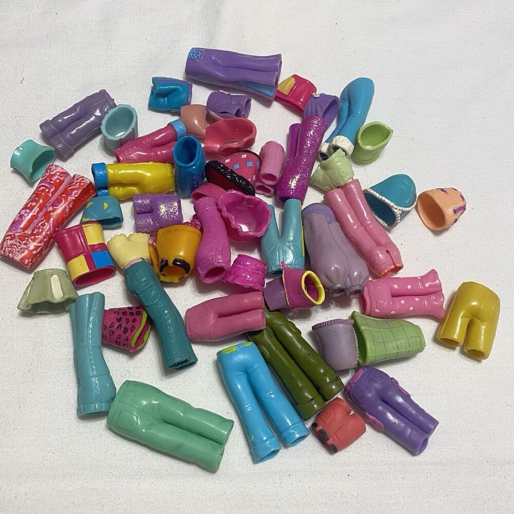 Vintage Polly Pocket rubber Pants Bottoms Mixed Lot 40+ Pcs
